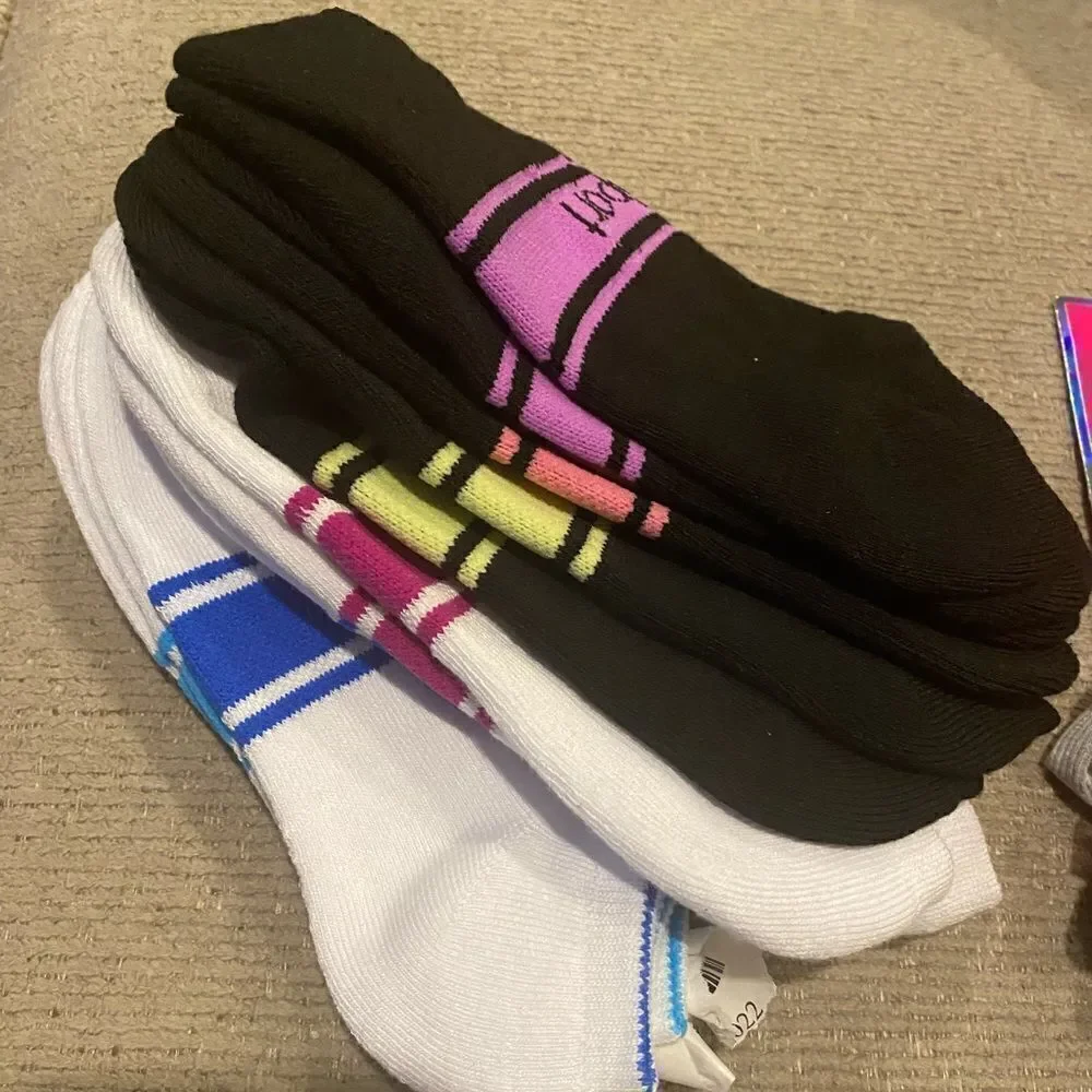 Girl’s Justice Legging outfit ,Pk socks & hair accessories Sz XL NWT